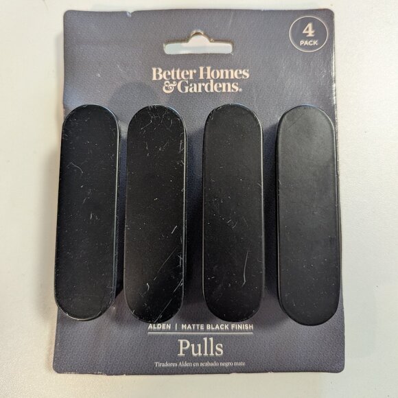 Better Homes & Gardens Alden Cabinet Hardware Pulls - Black Matte Finish - NWT - Picture 1 of 2